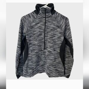 Columbia Women's Gray and Black Quarter-Zip Pullover